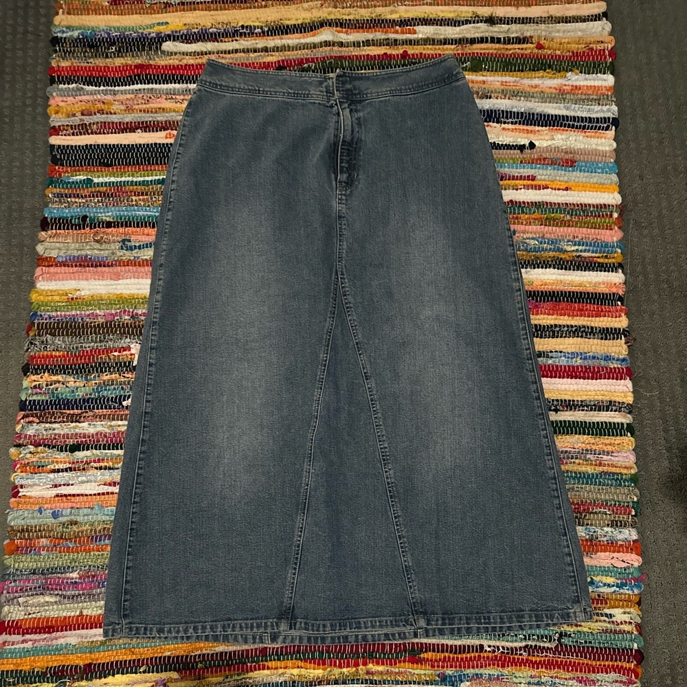 Vintage Liz Claiborne Denim Jean maxi skirt